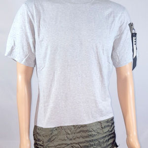 Southpole Nylon Trim Long Scallope Tee T-Shirt